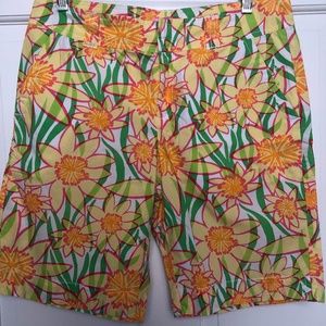 Lilly Pulitzer Floral Bermuda Shorts (Size 6)